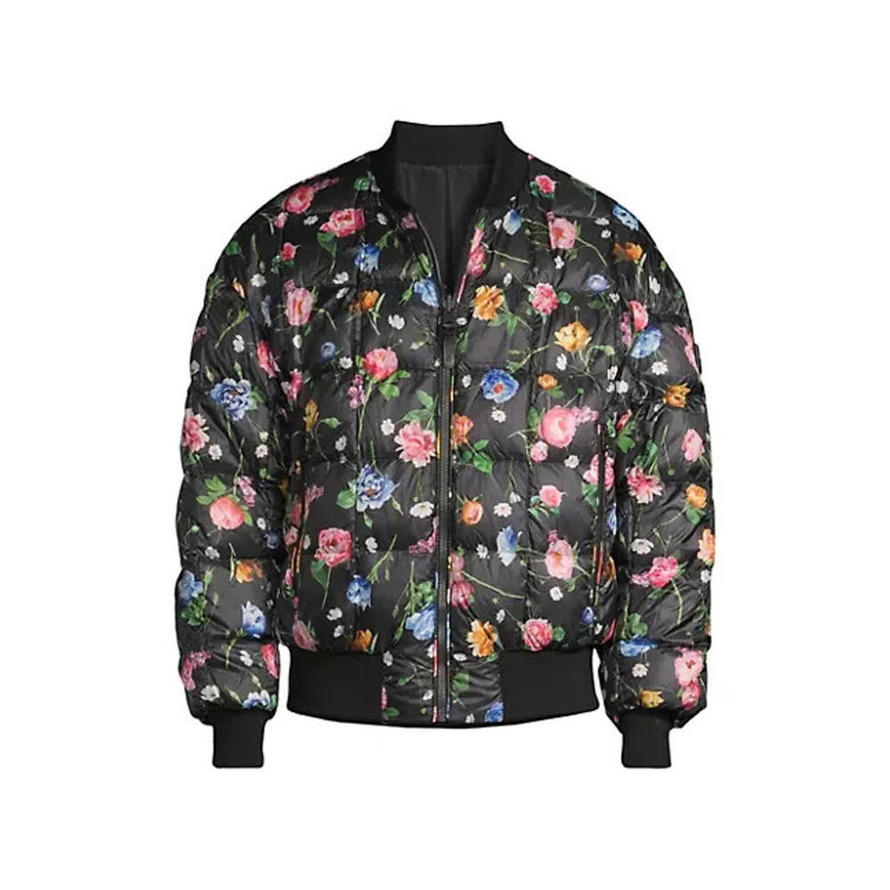 NEW, Men's Mackage Paul Floral Print Bomber Jacket SZ 46 #C3944